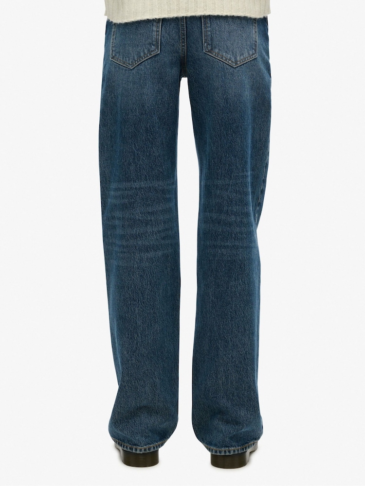 Superdry Light Blue Wide Leg Jeans - Image 3 of 7