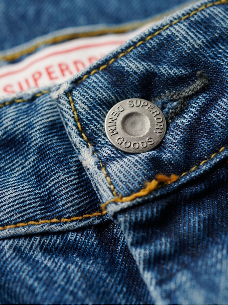 Superdry Light Blue Wide Leg Jeans - Image 7 of 7