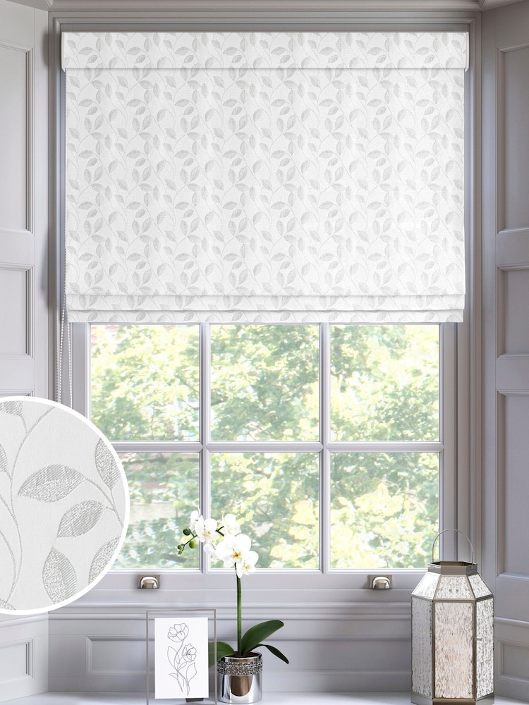 Silver Mallix Made To Measure Roman Blinds - Image 1 of 6