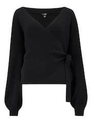 Pour Moi Black Elle Knit Ballet Jumper - Image 4 of 5