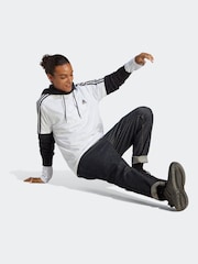 adidas White Essentials Single Jersey 3-Stripes 100% Cotton T-Shirt - Image 4 of 7