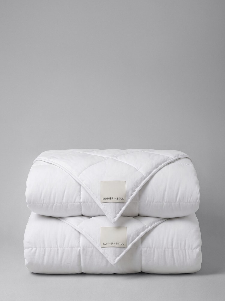 The Set 2 Pack White 4.5 Tog Tog Duvets - Image 1 of 1