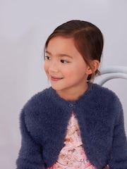 Navy Fluffy Shrug Cardigan (12mths-16yrs) - Image 1 of 1