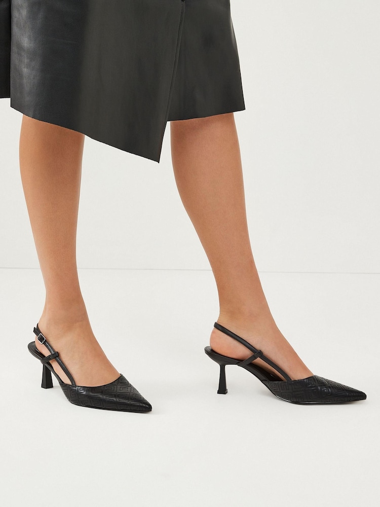 Schwarz - Forever Comfort® Spitze Pumps mit Fersenriemen - Bild 1 von 7 Schwarz - Forever Comfort® Spitze Pumps mit Fersenriemen - Bild 1 von 7