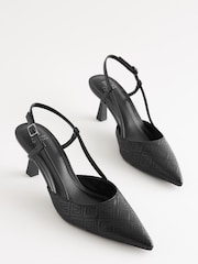 Black Forever Comfort® Point Toe Slingback Shoes - Image 4 of 7