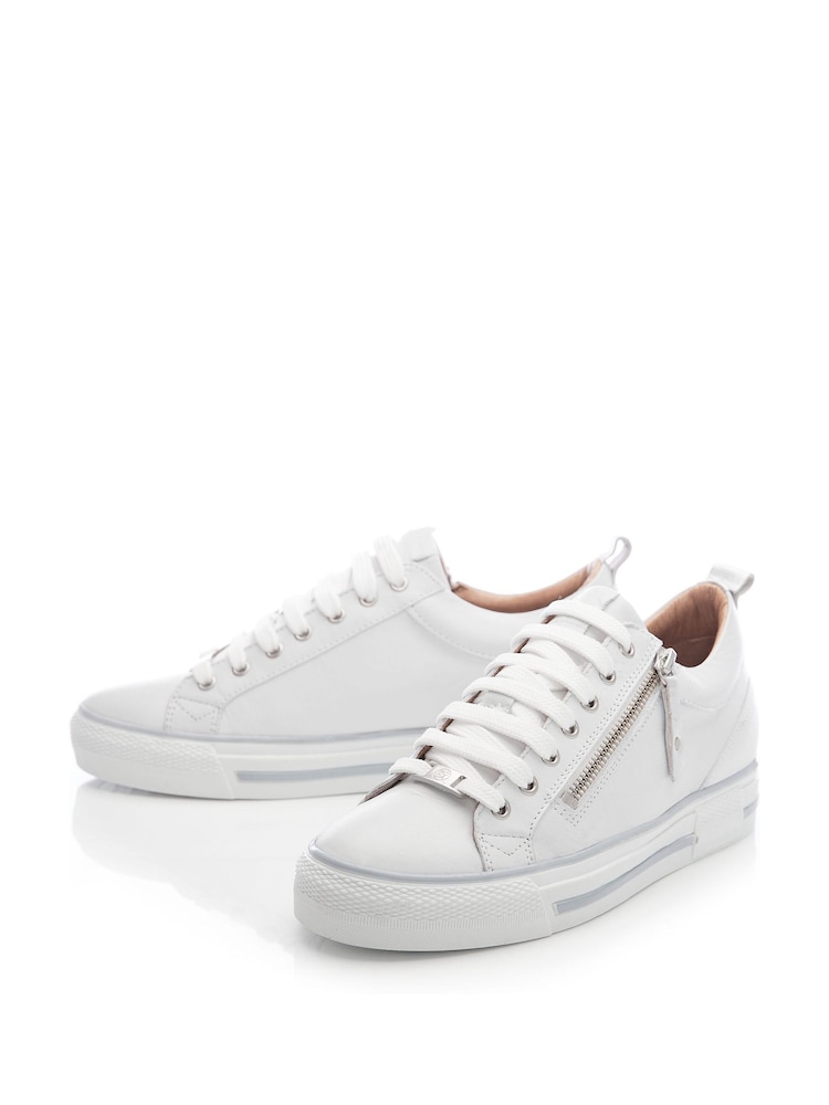 Moda in Pelle Brayleigh Hidden Wedge Trainers With Contrast Counter and Tassle Z - Image 4 of 5