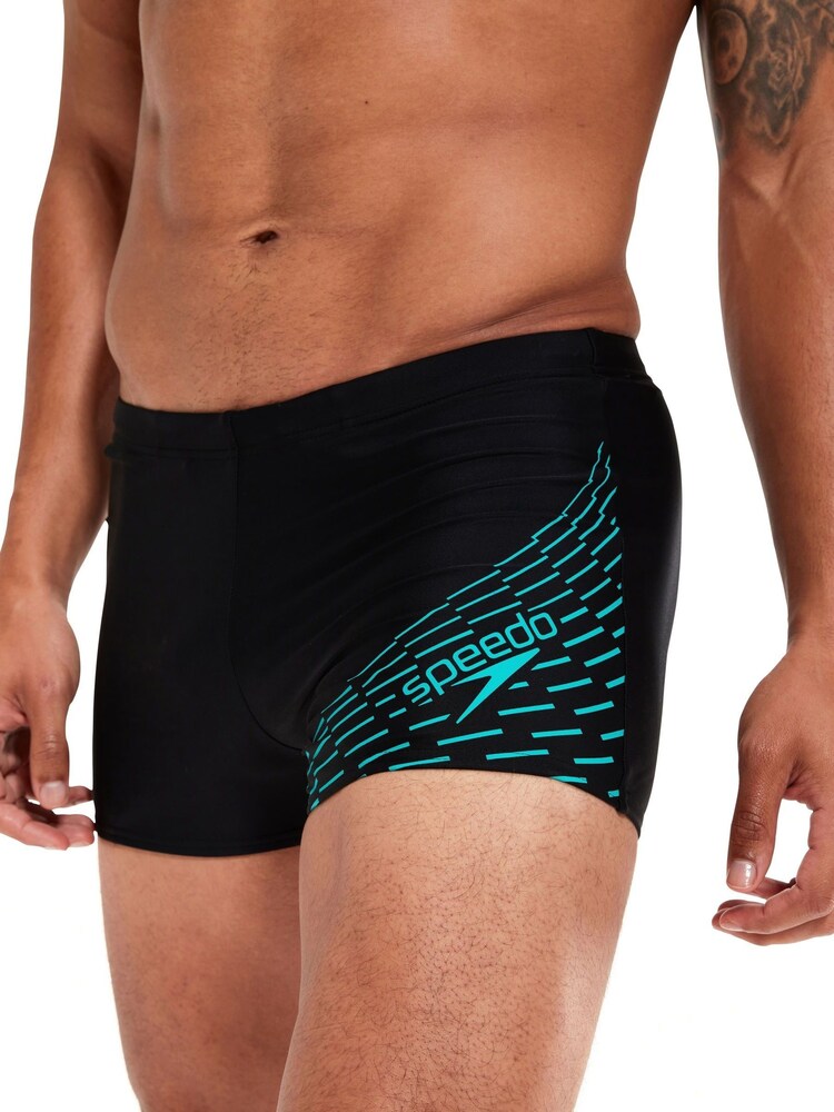 Speedo Black Medley Logo Aquashort Swim Shorts - Image 1 of 8