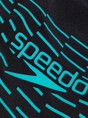 Speedo Black Medley Logo Aquashort Swim Shorts - Image 2 of 8