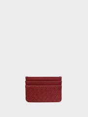 Katie Loxton Red Nova Woven Texture Card holder - Image 2 of 3