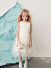 Mint Velvet White Tulle Bridesmaid Dress - Image 1 of 12
