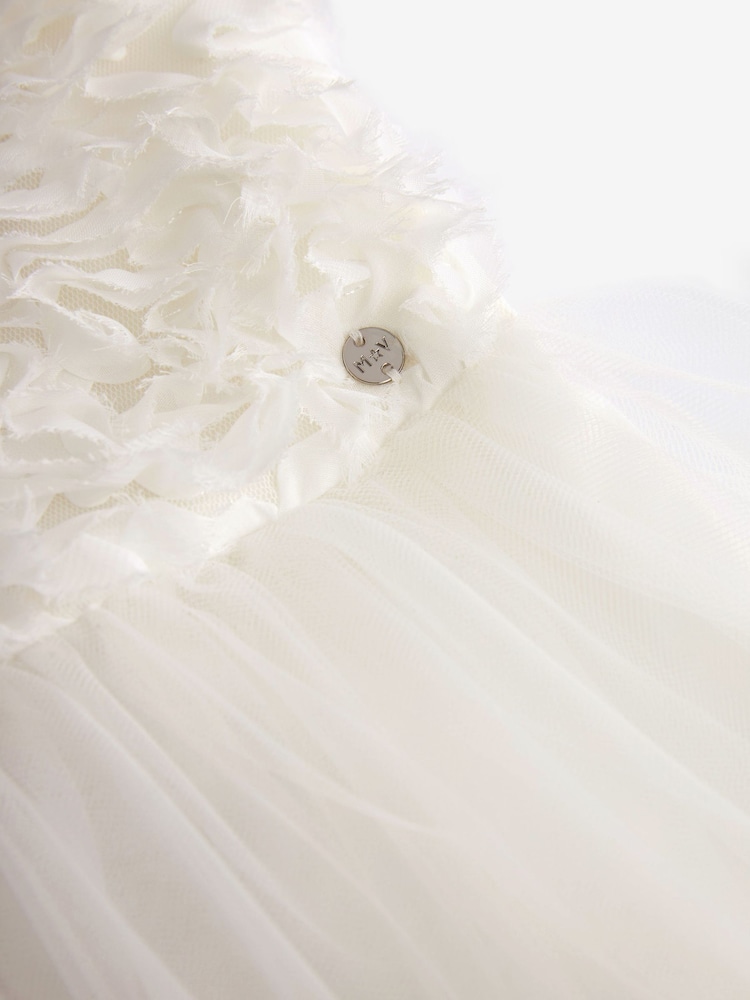 Mint Velvet White Tulle Bridesmaid Dress - Image 12 of 12