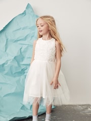 Mint Velvet White Tulle Bridesmaid Dress - Image 3 of 12