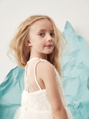 Mint Velvet White Tulle Bridesmaid Dress - Image 5 of 12