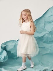 Mint Velvet White Tulle Bridesmaid Dress - Image 7 of 12
