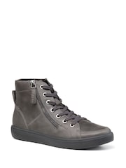 Hotter Grey Regular Fit Hotter Rapid Black Lace-Up/Zip Boots - Image 2 of 4