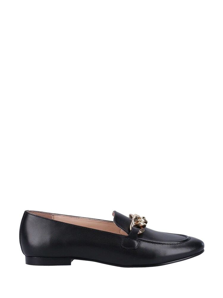 Hush Puppies Harper Black Chain Loafers - Image 1 of 4 Hush Puppies Harper Black Chain Loafers - Image 1 of 4