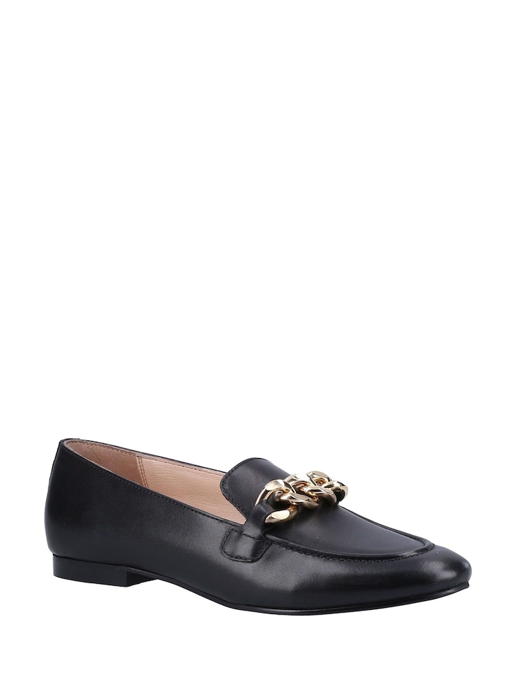 Hush Puppies Harper Black Chain Loafers - Image 2 of 4 Hush Puppies Harper Black Chain Loafers - Image 2 of 4