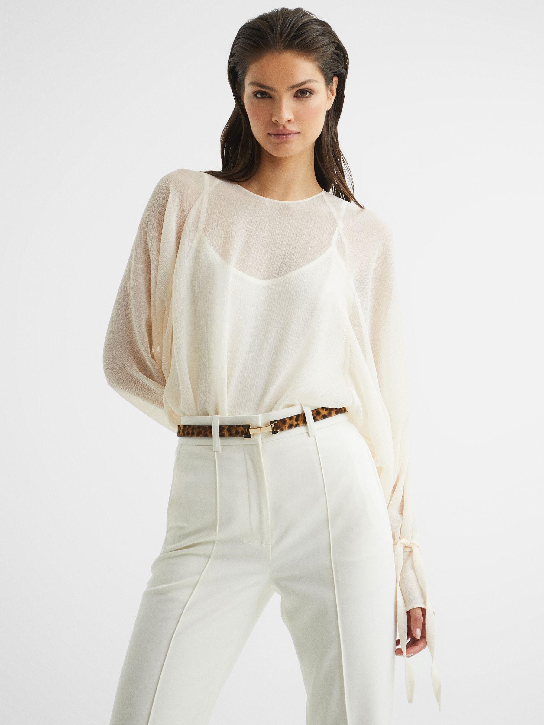 【REISS】UK発 HAYLEY レザー スクエア ヒンジ バックル ベルト REISS Hayley Leather Square Hinge Belt | endource
