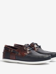 Barbour® Navy Blue Wake Boat Shoes - Image 2 of 5