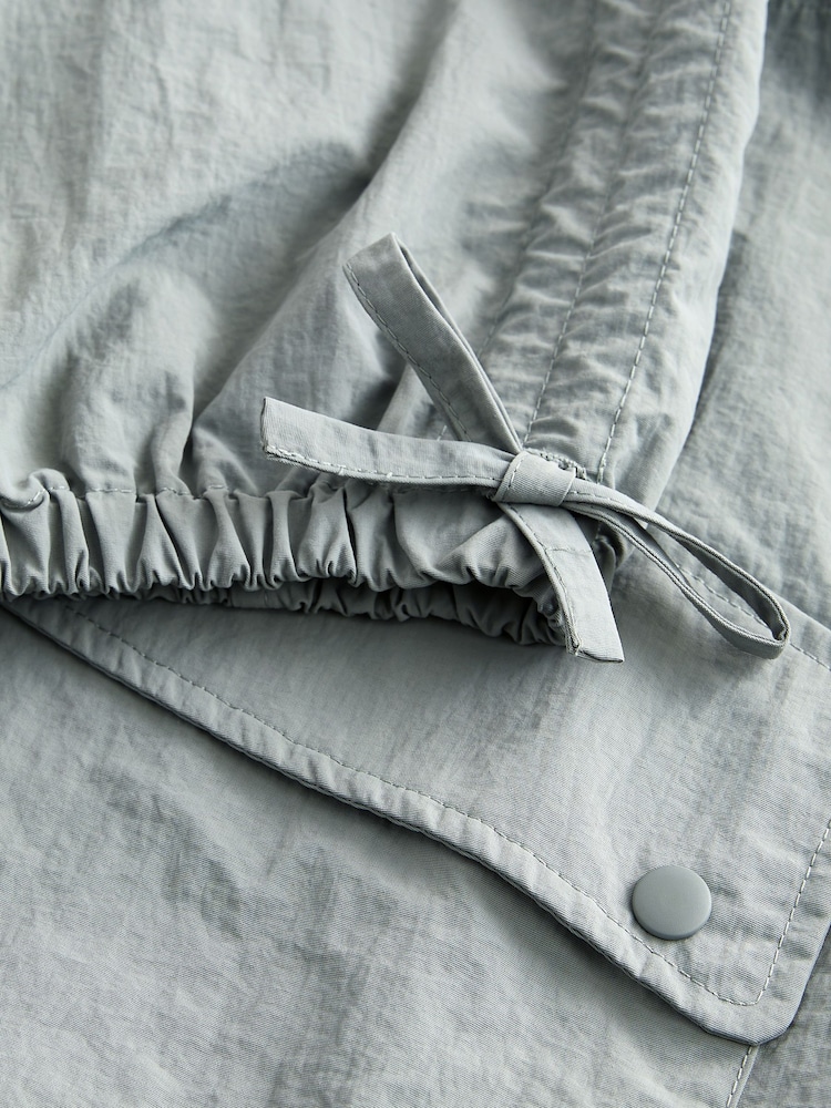 Grey Longline Shower Resistant Raincoat - Image 8 of 8