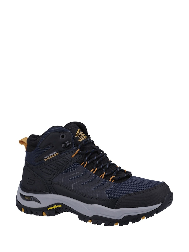 Skechers Blue Arch Fit Dawson Raveno Hiking Mens Boots - Image 2 of 4 Skechers Blue Arch Fit Dawson Raveno Hiking Mens Boots - Image 2 of 4