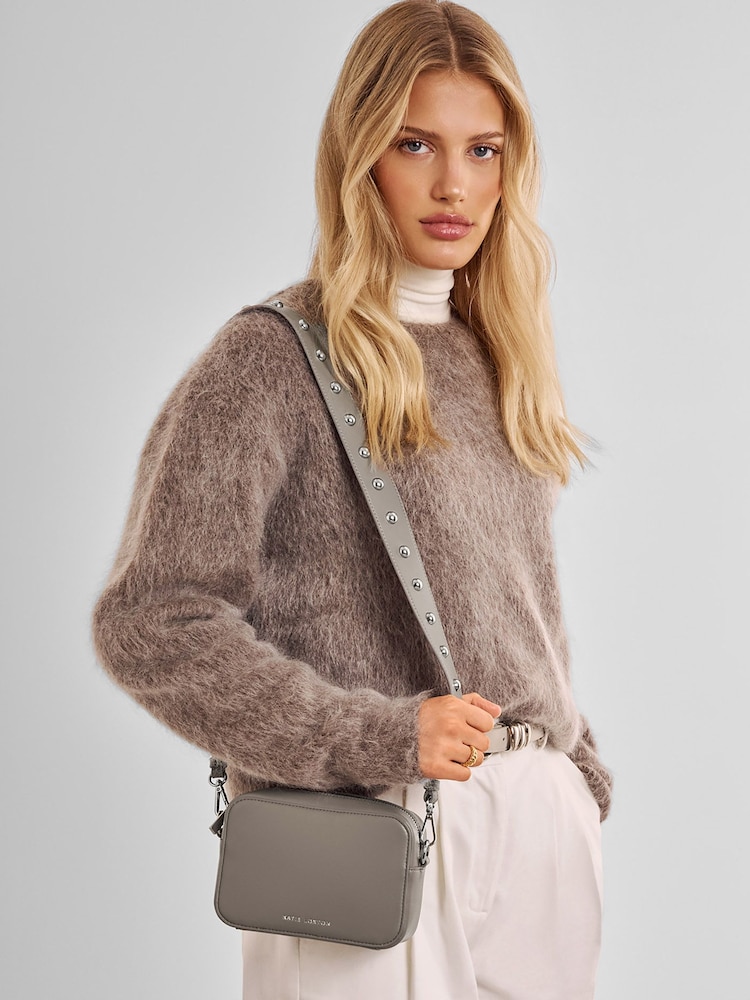 Katie Loxton Grey Avery Leopard Small Cross-Body Bag - Image 1 of 5 Katie Loxton Grey Avery Leopard Small Cross-Body Bag - Image 1 of 5