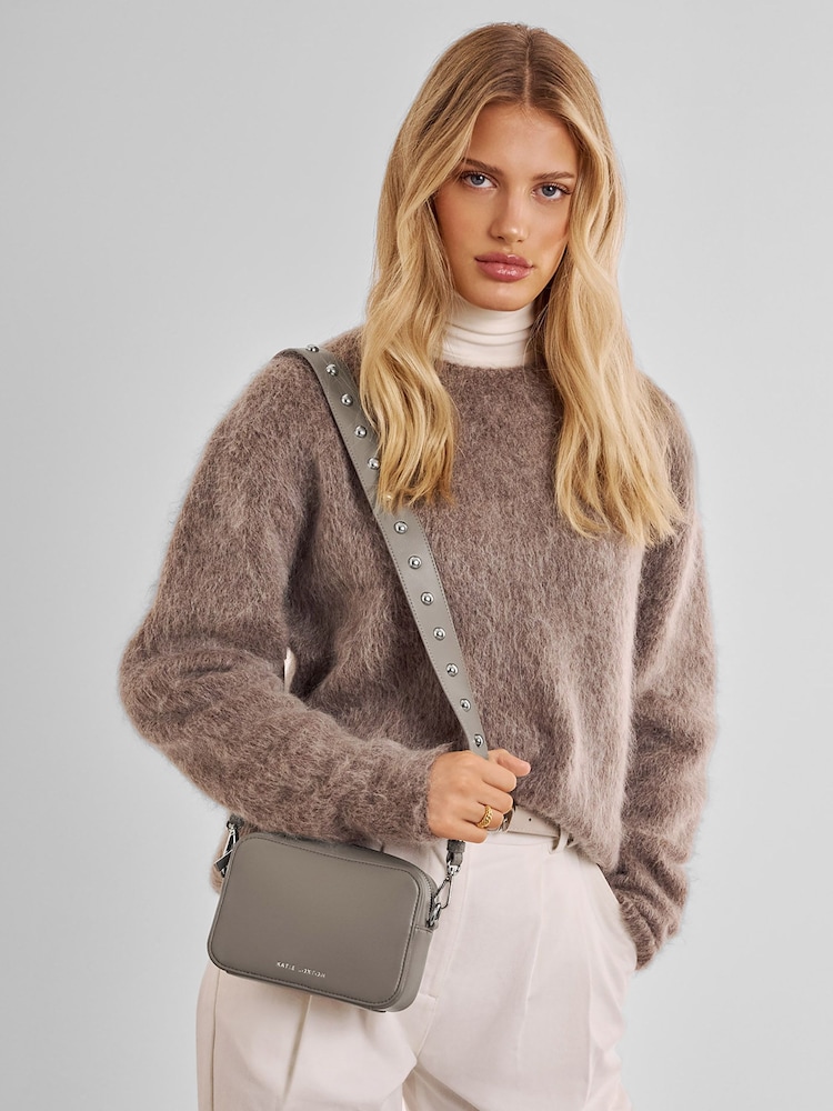 Katie Loxton Grey Avery Leopard Small Cross-Body Bag - Image 2 of 5 Katie Loxton Grey Avery Leopard Small Cross-Body Bag - Image 2 of 5