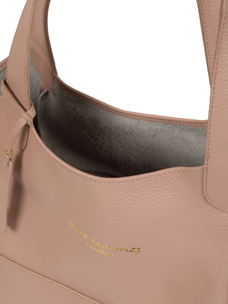 Pure Luxuries London Freer Leather Tote Bag - Image 5 of 5