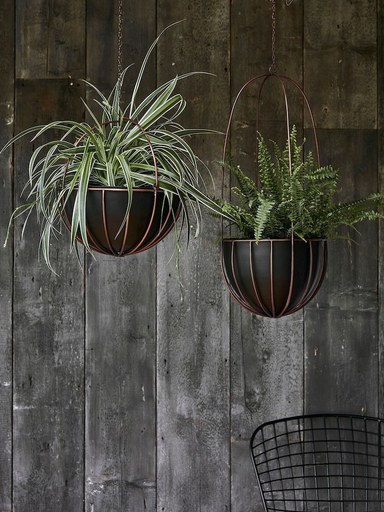 Ivyline Copper Garden Indoor Kensington Hanging Planter - Image 1 of 4