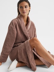 Reiss Mink Georgi Fluffy Bath Robe - Image 7 of 7