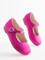 Hot Pink Standard Fit (F) Bridesmaid Collection Mary Jane Occasion Shoes - Image 1 of 5