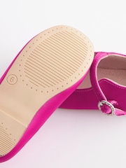 Hot Pink Standard Fit (F) Bridesmaid Collection Mary Jane Occasion Shoes - Image 4 of 5