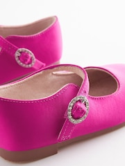 Hot Pink Standard Fit (F) Bridesmaid Collection Mary Jane Occasion Shoes - Image 5 of 5