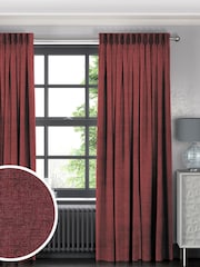 Crimson Red Burgundy Paso Made To Measure Curtains - Image 1 of 9