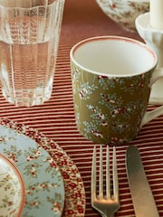 Laura Ashley Set of 4 Green Stockbridge Green Mugs - Image 3 of 3