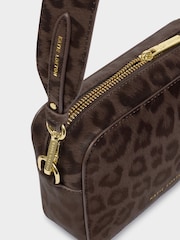 Katie Loxton Brown Suede Leopard Print Avery Leopard Small Cross-Body Bag - Image 3 of 4