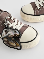 Braun - Turnschuhe mit elastischen Schnürsenkeln und einzelnem Riemen - Bild 4 von 6