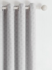 D&D Silver Tiffany Eyelet Curtains - Image 2 of 3