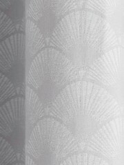 D&D Silver Tiffany Eyelet Curtains - Image 3 of 3