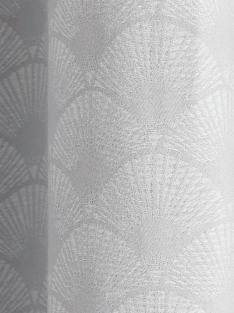 D&D Silver Tiffany Eyelet Curtains - Image 3 of 3