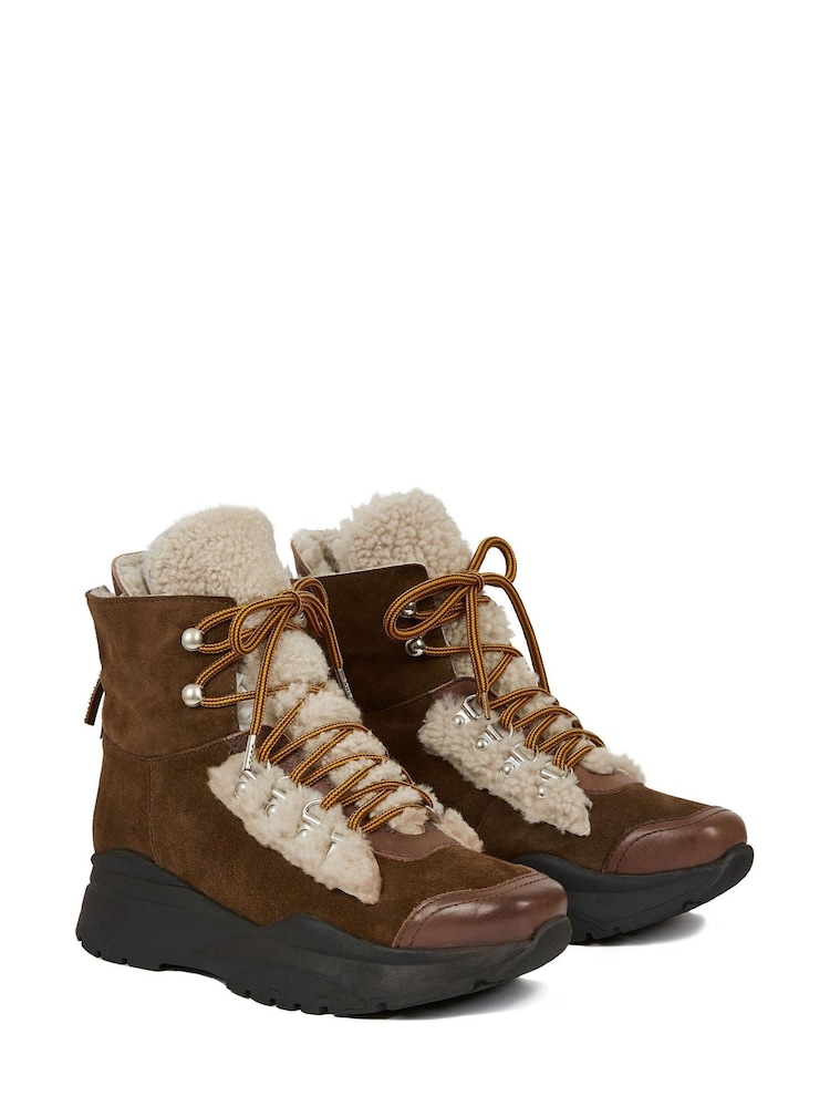 Celtic & Co. Brown Hiker Trainers - Image 3 of 6