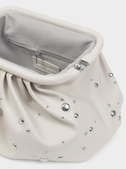 Katie Loxton White Paloma Studded Clutch Bag - Image 7 of 8