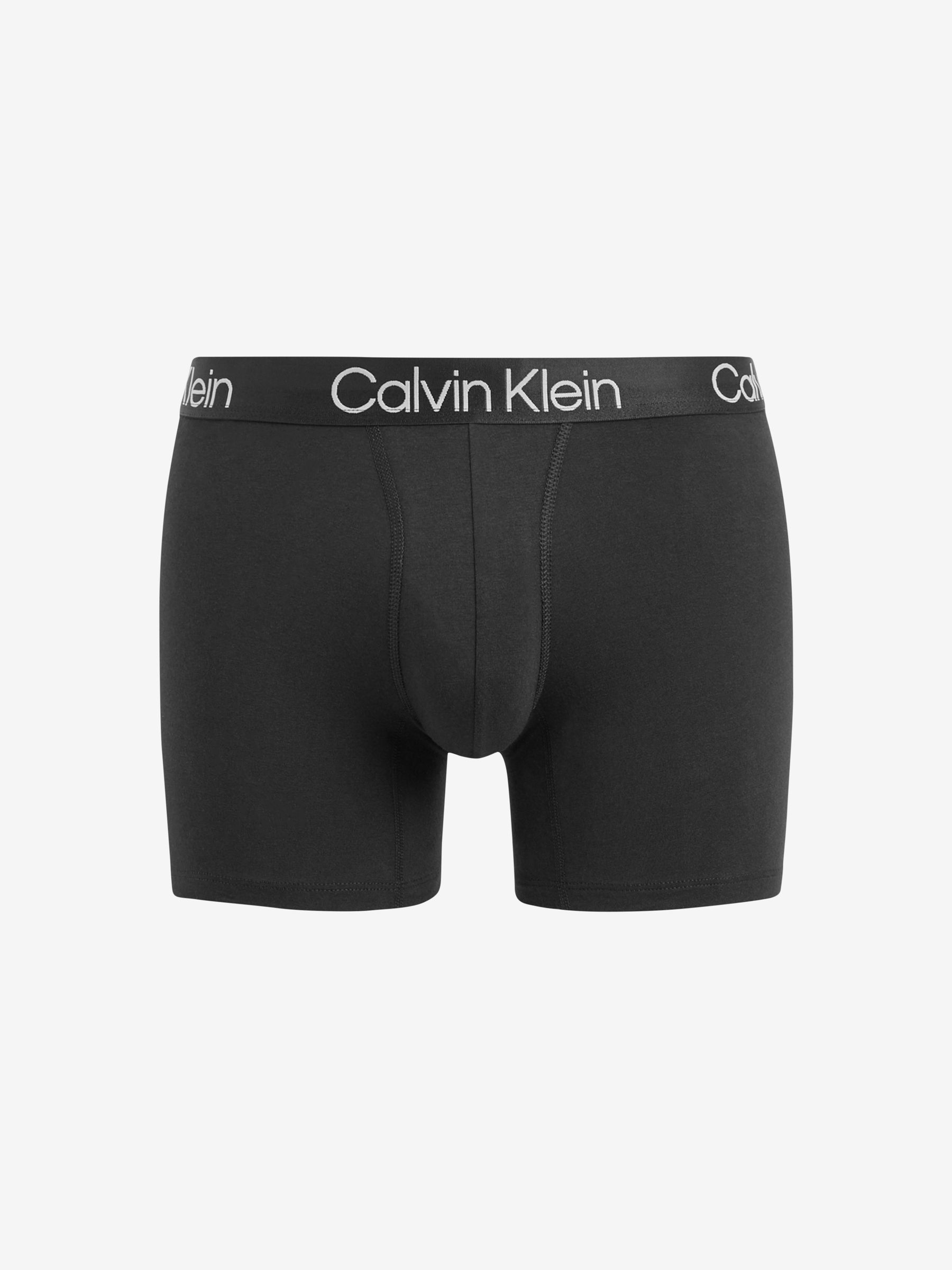 Buy Calvin Klein Black Tonal Large Logo Band Trunk 3 Pack Boxers from Next USA