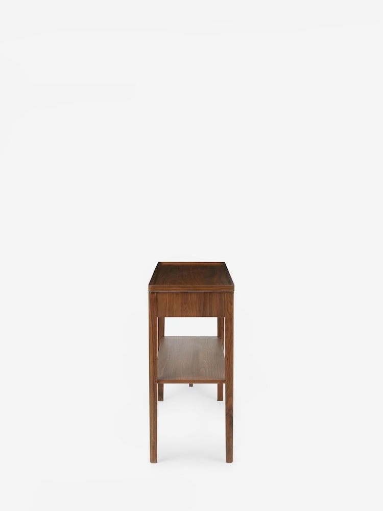 Jasper Conran London Brown Belgrave Walnut Console Table - Image 2 of 9