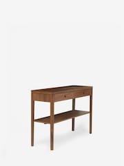 Jasper Conran London Brown Belgrave Walnut Console Table - Image 3 of 9