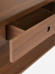 Jasper Conran London Brown Belgrave Walnut Console Table - Image 5 of 9