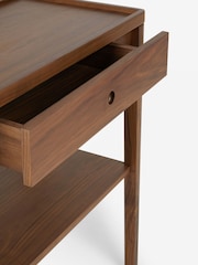 Jasper Conran London Brown Belgrave Walnut Console Table - Image 7 of 9