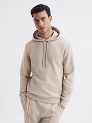 Sweat à capuche en jersey interlock avec cordon de serrage Reiss Fabien - Image 1 of 6