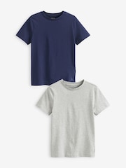 Marineblau - Polo Ralph Lauren – T-Shirts aus 100% Baumwolle mit Rundhals und Logo, 2er-Pack - Bild 1 von 3