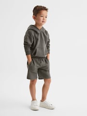 Reiss Olive Henry Drawstring Jersey Shorts - Image 4 of 6